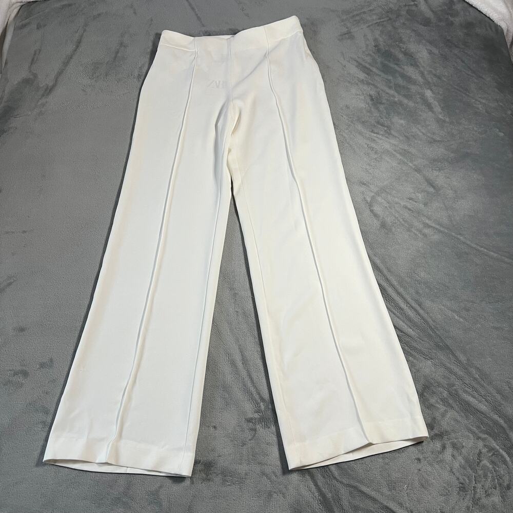 NEW Zara High Waist Wide Leg Trousers Size M Office Minimalist Quiet Luxury